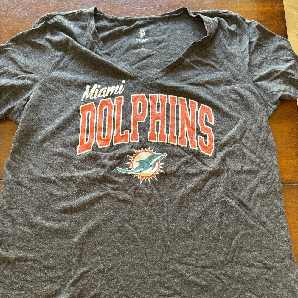 NFL Miami Dolphins Gray Short Sleeve Tee